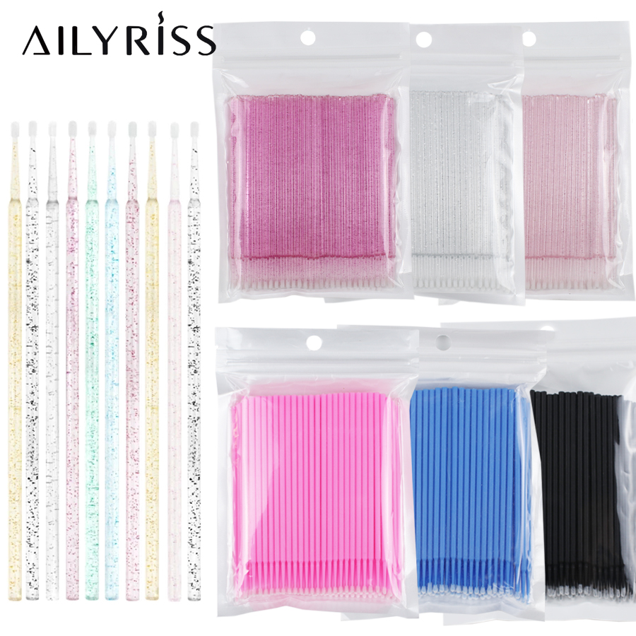 Eyelash Extension Cleaning - 500 buah/lot kuas mikro aplikator sekali