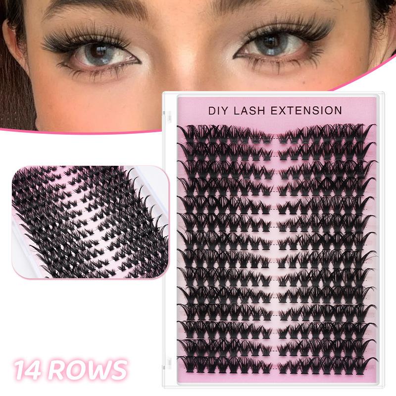Eyelash Extension Cluster - 20pcs DIY Bulu Mata Palsu Ekstensi
