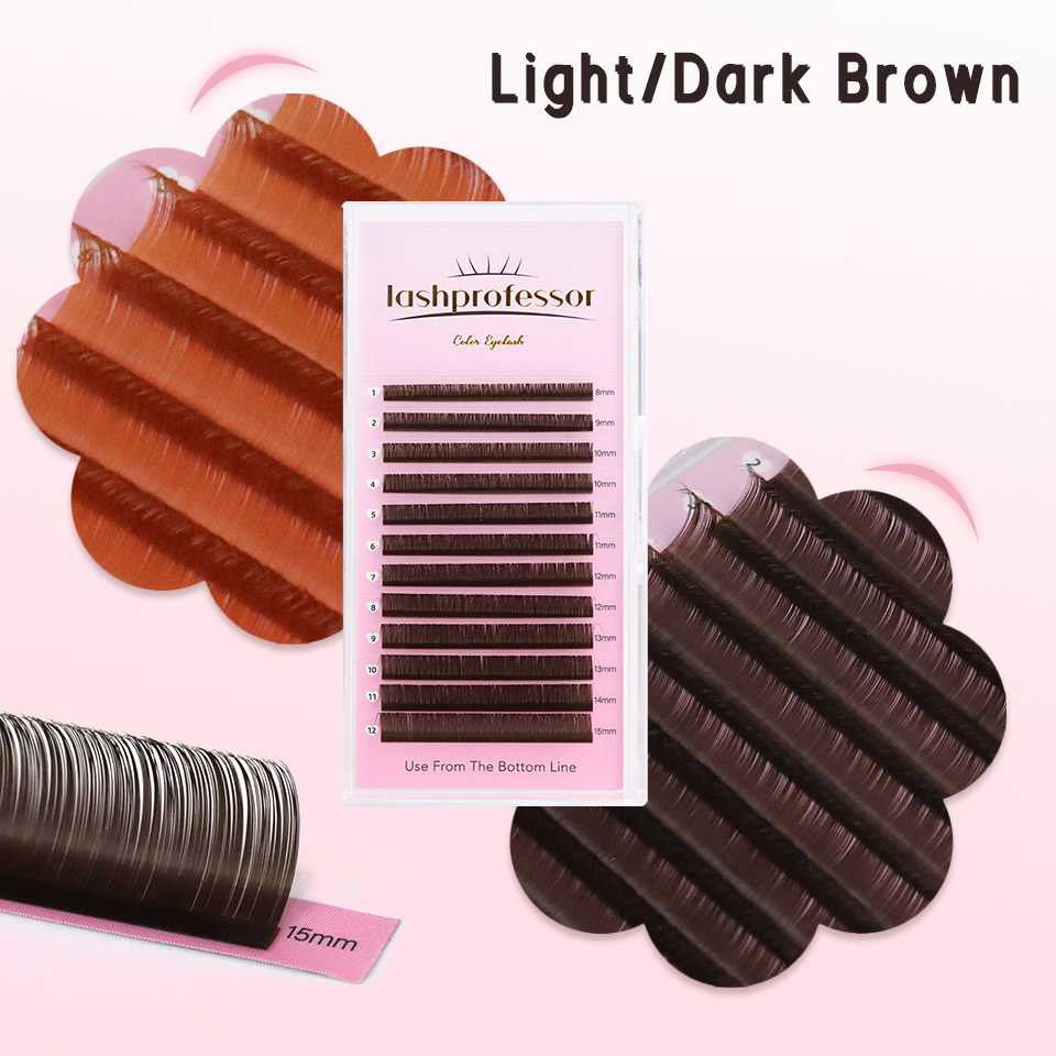Lash Tile Palette - Ekstensi Bulu Mata Coklat Tua 0.05