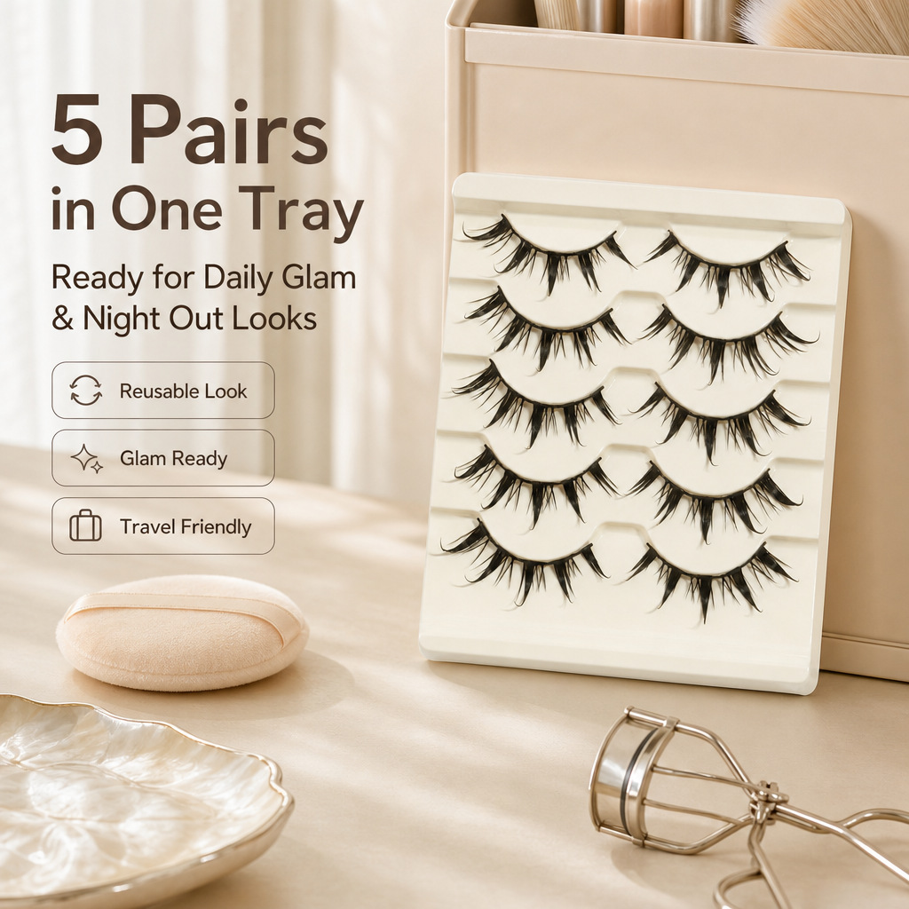 Bulu Mata Palsu Cosplay 5 Buah - Eyelash Extension Japanese Style ulasan dan harga
