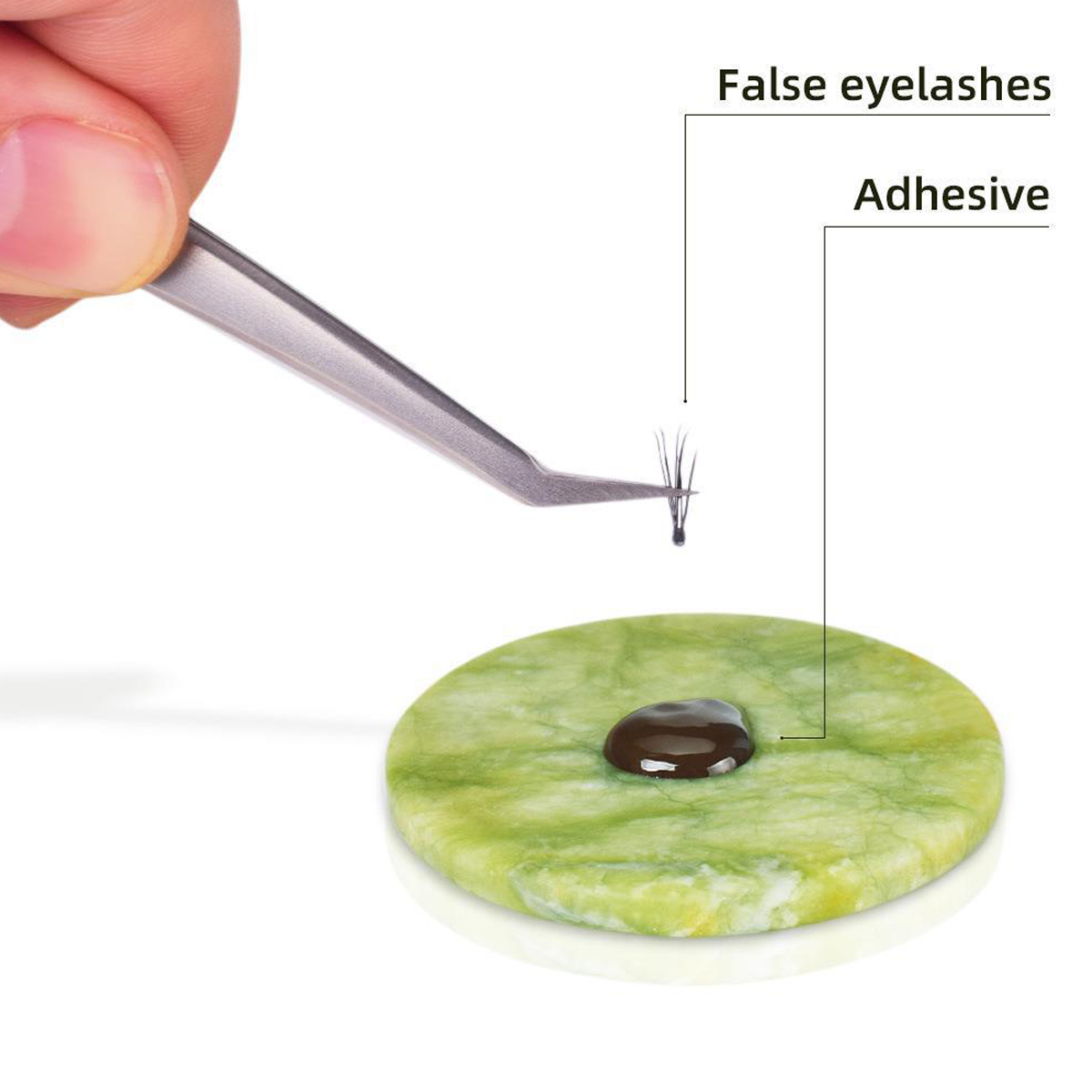 1/2 buah lem bulu mata palet,  - Lash Tile Palette ulasan dan harga