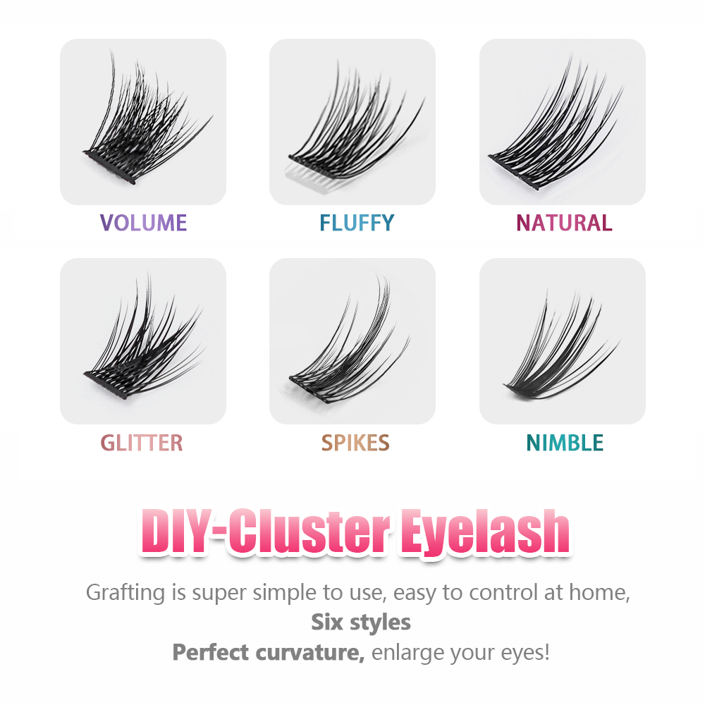 MASSCAKU Cluster bulu mata DIY - Eyelash Extension Wispy Look ulasan dan harga