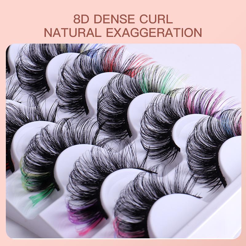 7 Pasang Bulu Mata Palsu Warna - Eyelash Extension Cluster ulasan dan harga