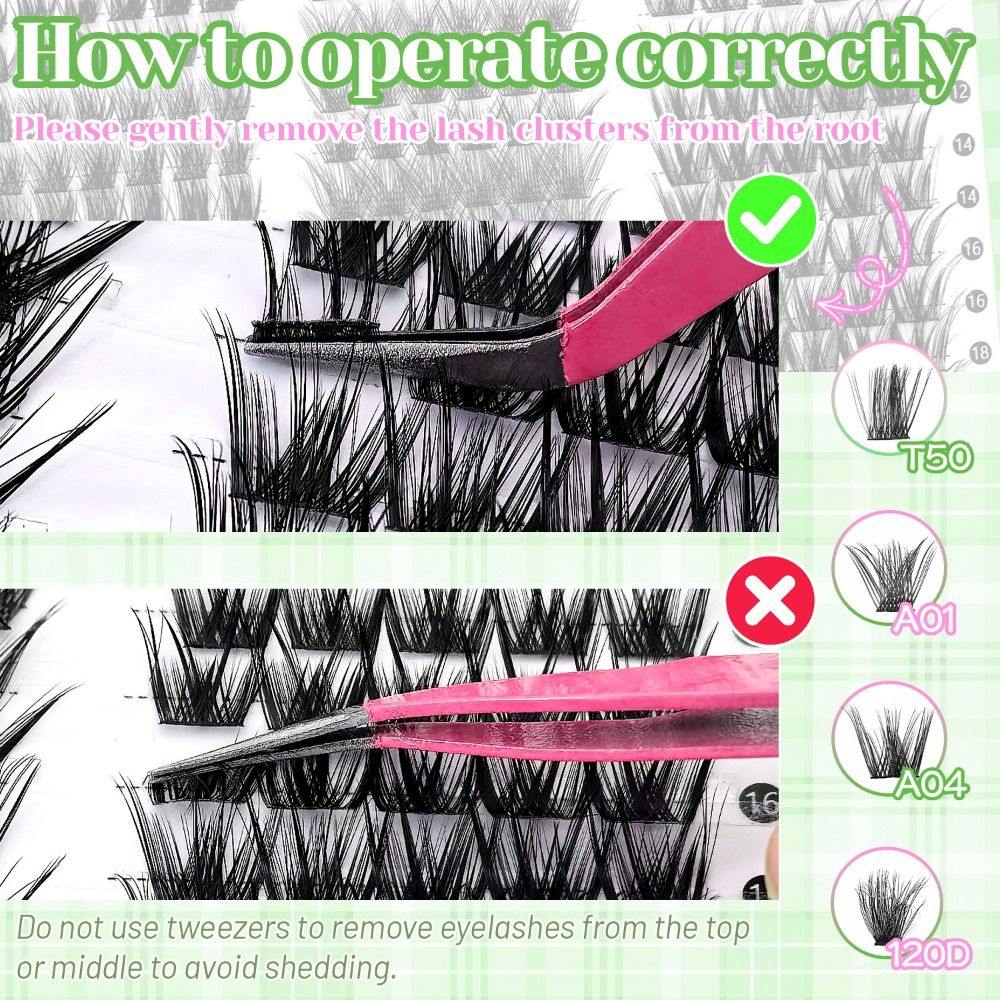 Bulu Mata Palsu Natural Look B - Eyelash Extension Cluster ulasan dan harga