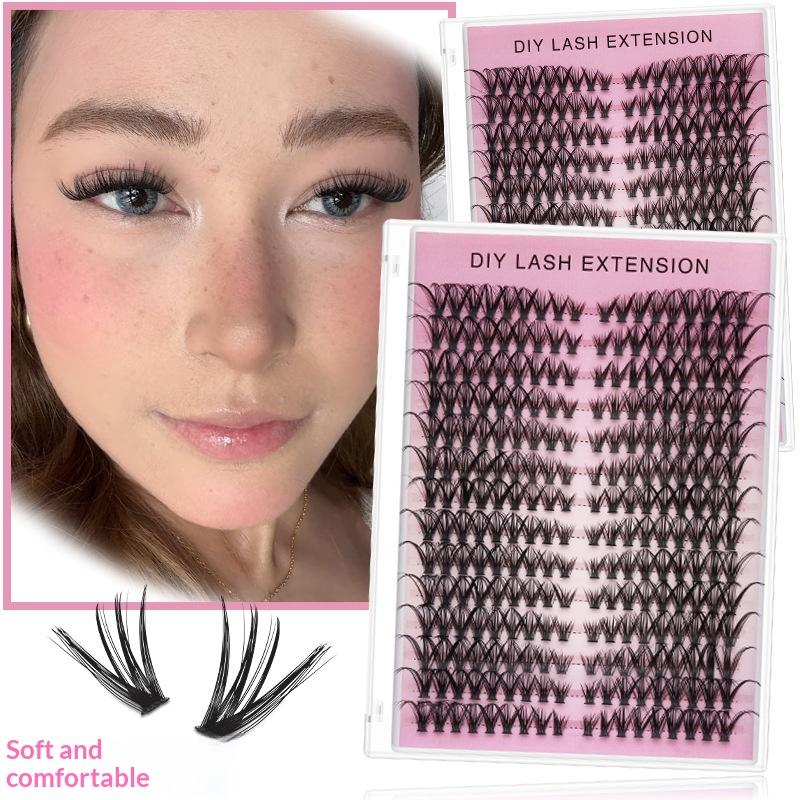 20pcs DIY Bulu Mata Palsu Ekst - Eyelash Extension Cluster ulasan dan harga