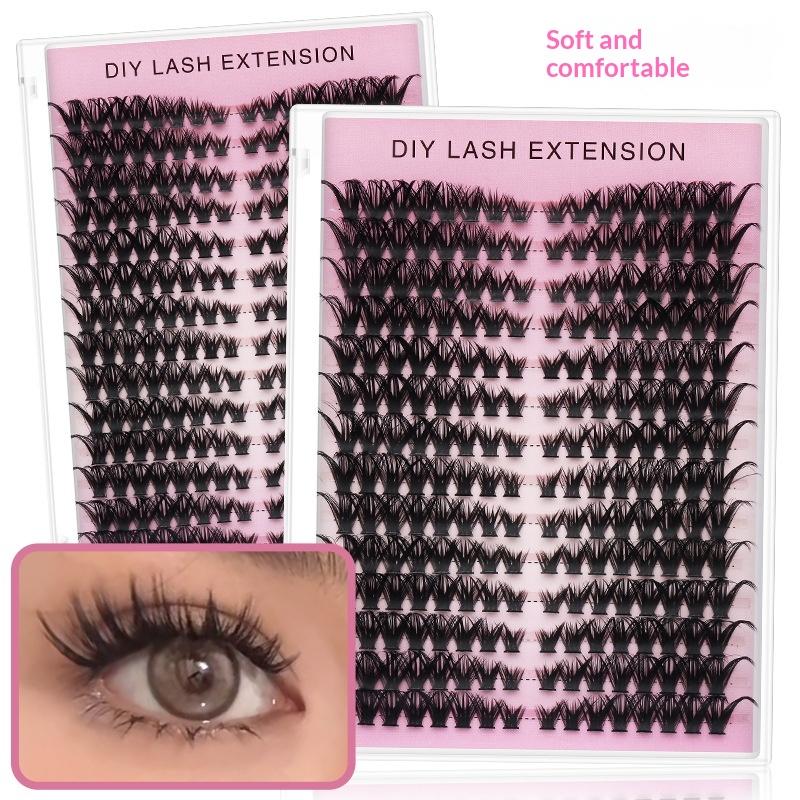 20pcs DIY Bulu Mata Palsu Ekst - Eyelash Extension Cluster ulasan dan harga