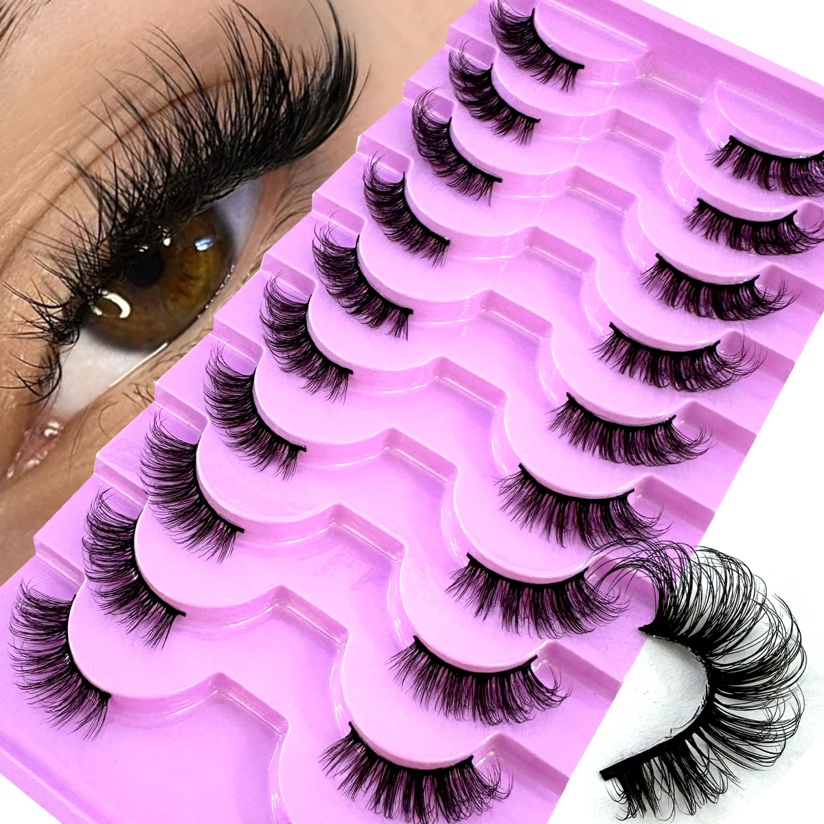 AMSDCN bulu mata palsu setenga - Eyelash Extension For Asian Eyes ulasan dan harga