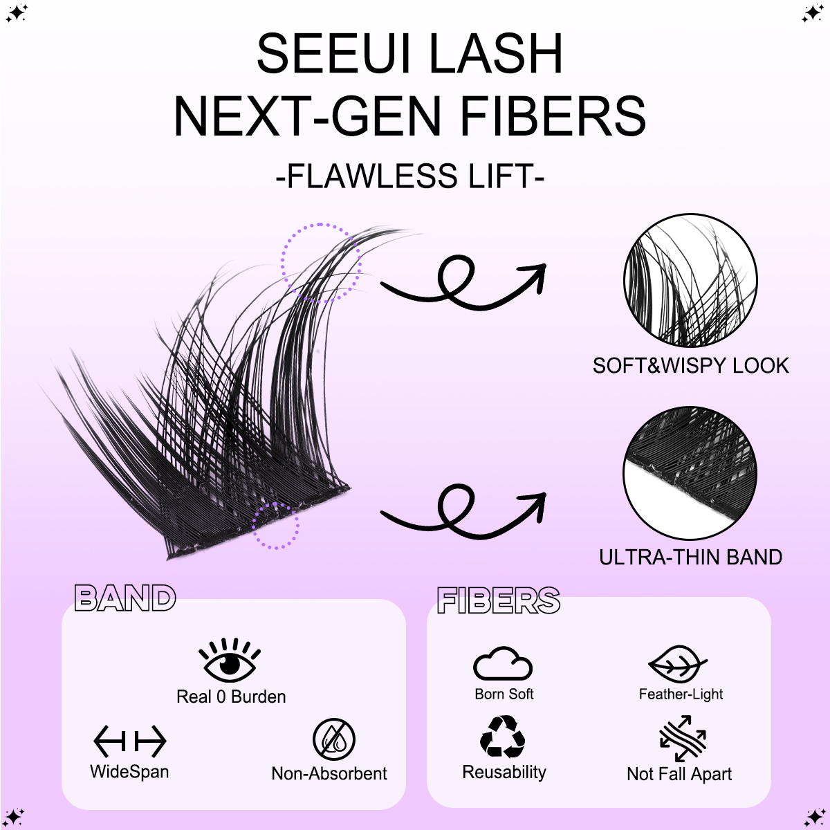 Kit Bulu Mata Cluster DIY Bulu - Faux Mink Lash ulasan dan harga