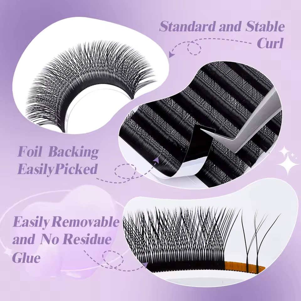 WENDY 2D YY Bentuk C/D Ekstens - Eyelash Extension For Asian Eyes ulasan dan harga