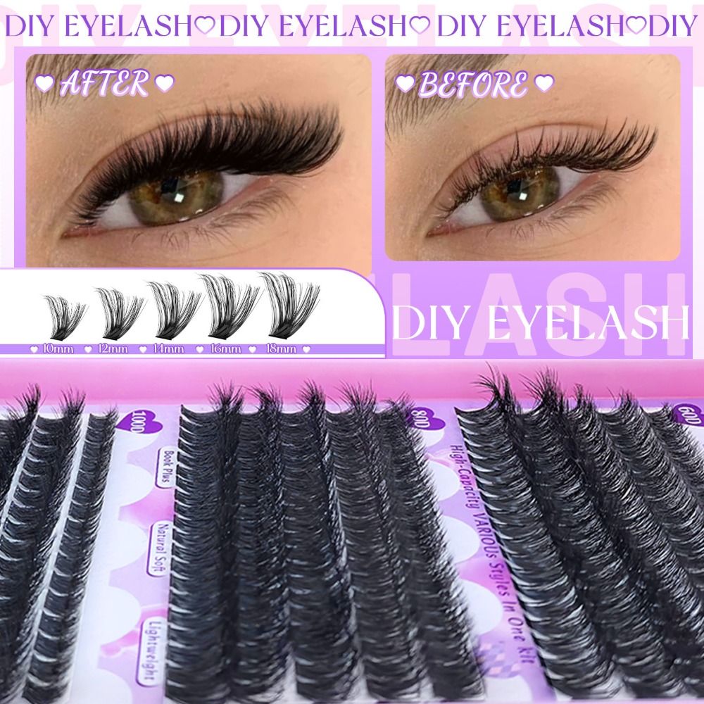 Bulu Mata Palsu Panjang 9-18mm - Eyelash Extension Wispy Look ulasan dan harga