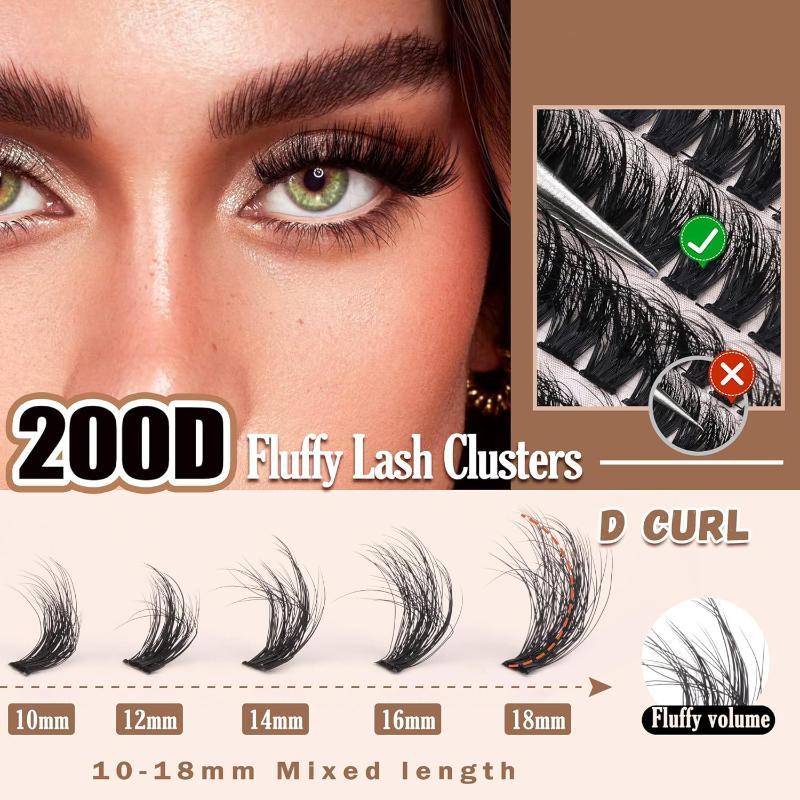 Bulu Mata Tebal Lembut Baru, C - Eyelash Extension Cluster ulasan dan harga