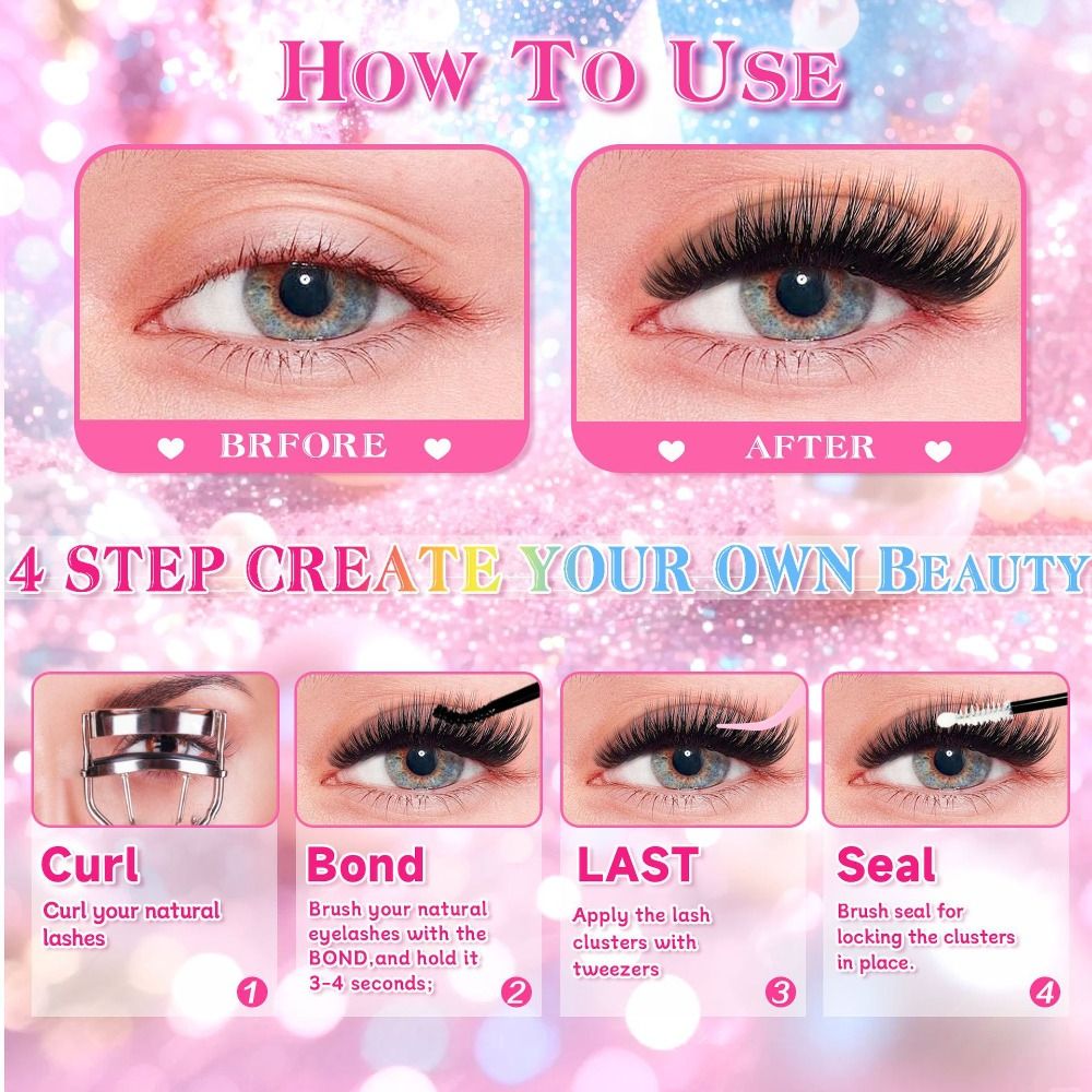 Bulu Mata Palsu Natural Look W - Eyelash Extension Cluster ulasan dan harga