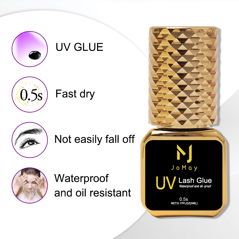 Lem Bulu Mata JOMAY Black UV 0 - Eyelash Extension Glue For Sensitive Eyes ulasan dan harga