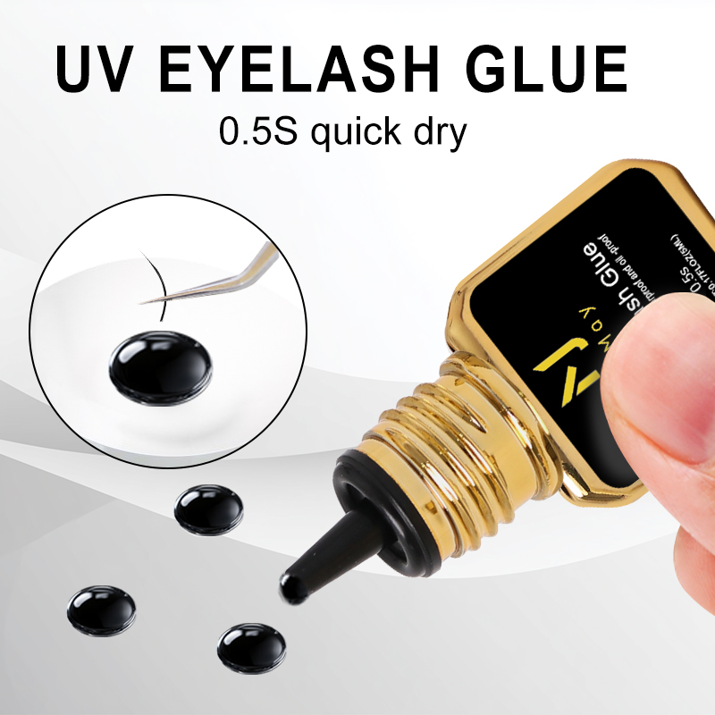 Lem Bulu Mata JOMAY Black UV 0 - Eyelash Extension Glue For Sensitive Eyes ulasan dan harga