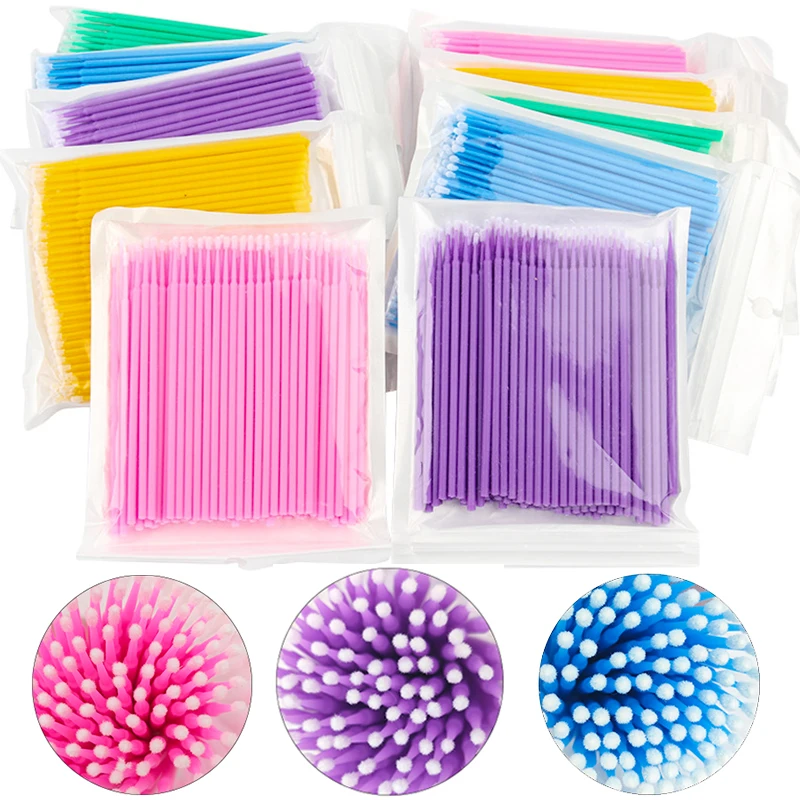 100 Buah Sikat Pembersih Bulu  - Eyelash Extension Cleaning ulasan dan harga