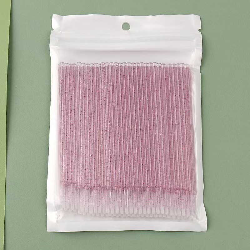 100 PCS Kapas Nano Kristal Mul - Eyelash Extension Cleaning ulasan dan harga