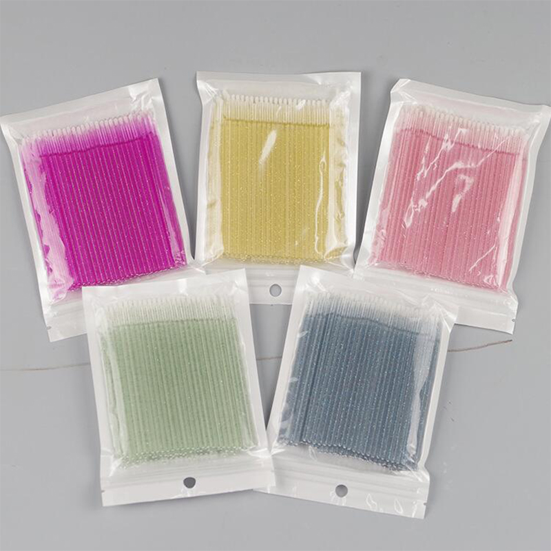 100 PCS Kapas Nano Kristal Mul - Eyelash Extension Cleaning ulasan dan harga
