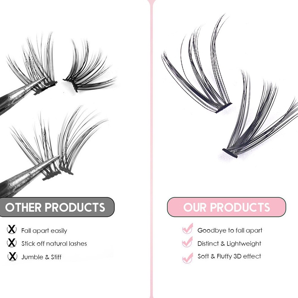 Bulu Mata Palsu Panjang 8-16mm - Eyelash Extension Cluster ulasan dan harga