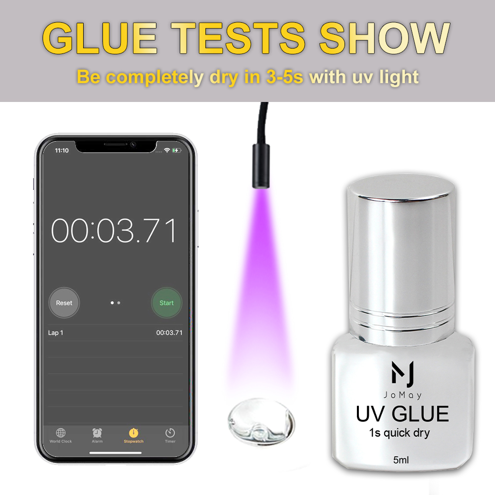 JOMAY lem UV ekstensi bulu mat - Eyelash Extension Glue For Sensitive Eyes ulasan dan harga