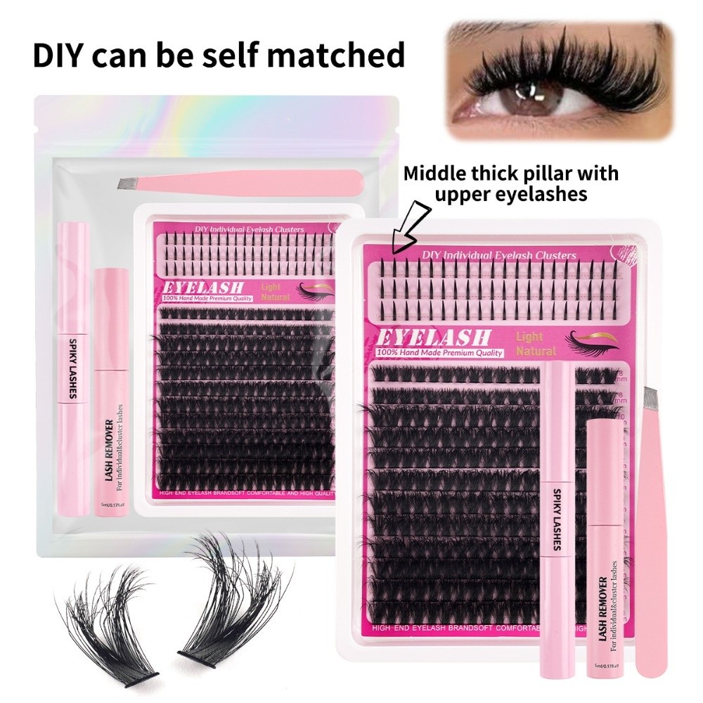 Bulu Mata Palsu Panjang 8-18mm - Eyelash Extension Cluster ulasan dan harga