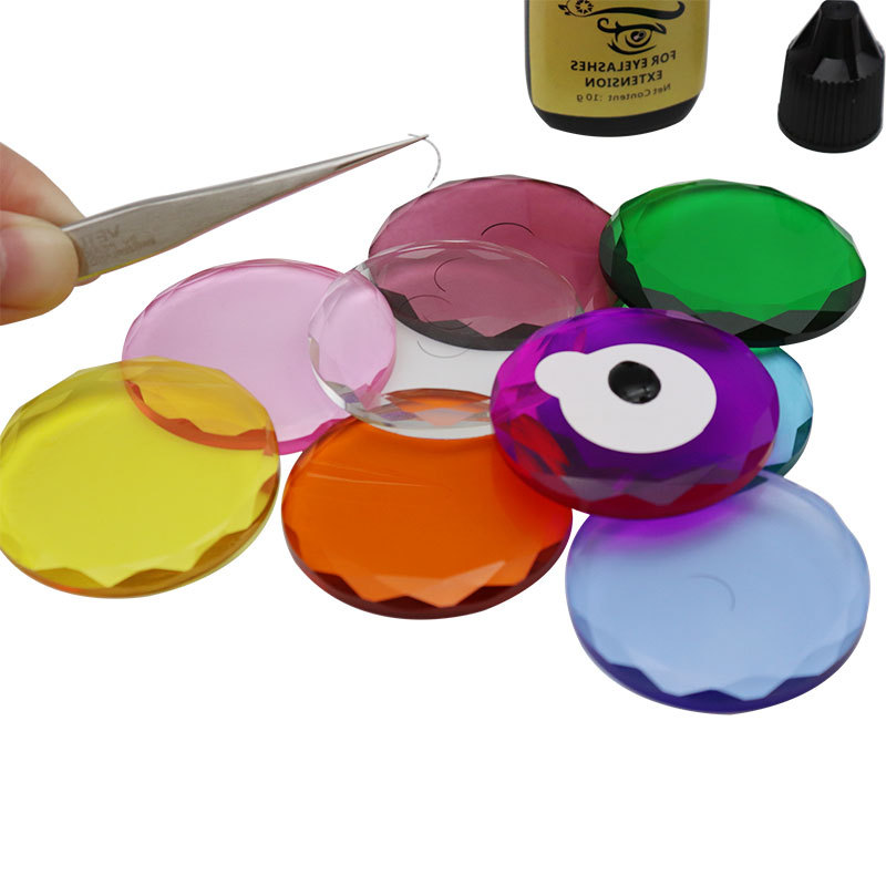 1/3PCS Palet Kaca Ekstensi Bul - Lash Tile Palette ulasan dan harga