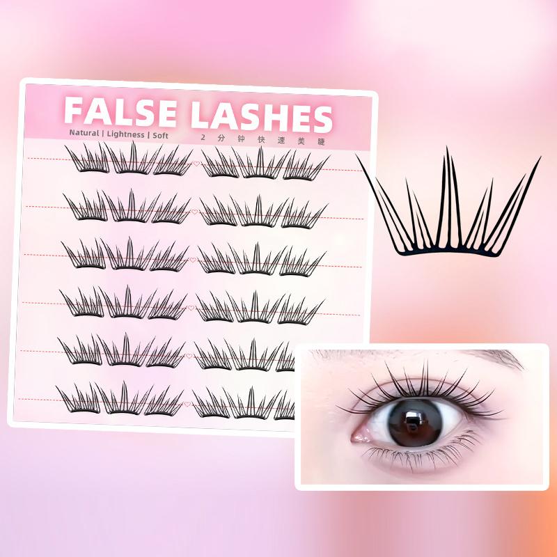 6 Baris Bulu Mata Palsu Alami  - Eyelash Extension Cluster ulasan dan harga